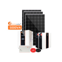 5kW Sistema solar de energia solar de 5kW Sistemas de energia solar Sistema de energia solar de rastreadores solares Sistemas de energia solar